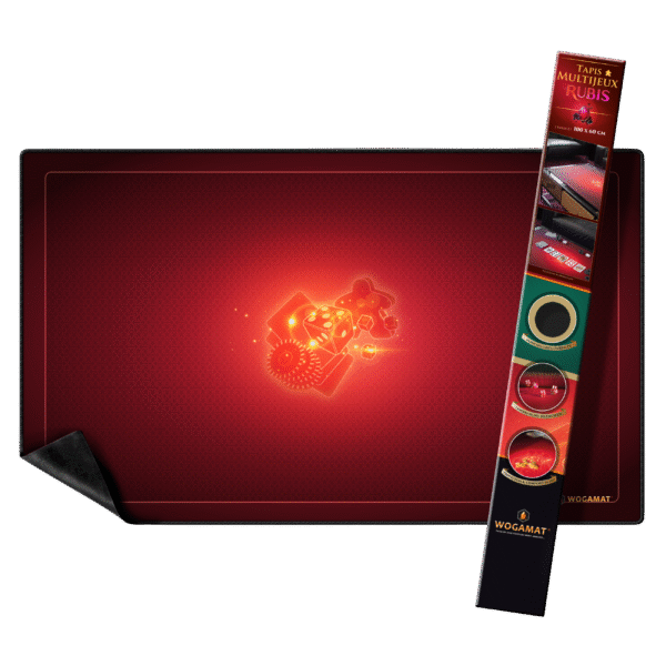 Tapis Multijeux Taille 2 : Rubis ,Le coeur des cartes
