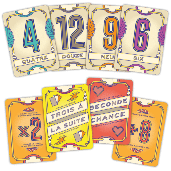 Flip 7, Le coeur des cartes