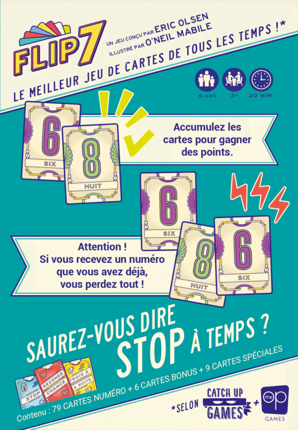 Flip 7, Le coeur des cartes